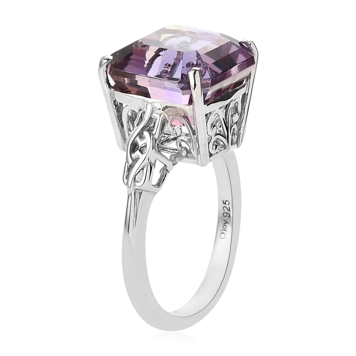 One Of A Kind One Of Kind Anahi Ametrine Fancy Cut Interlocked Floral Statement Cocktail Ring in Platinum Over Sterling Silver (Size 7.0) 9.10 ctw image number 3