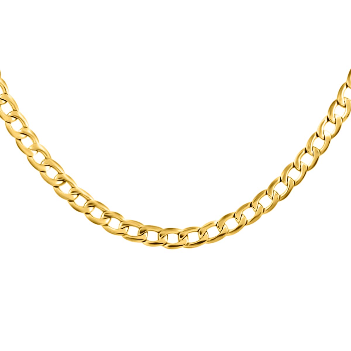 10K Yellow Gold Cuban Chain Necklace, Gold Necklace, Cuban Chain, Gold Chain, Matinee Length Necklace image number 0