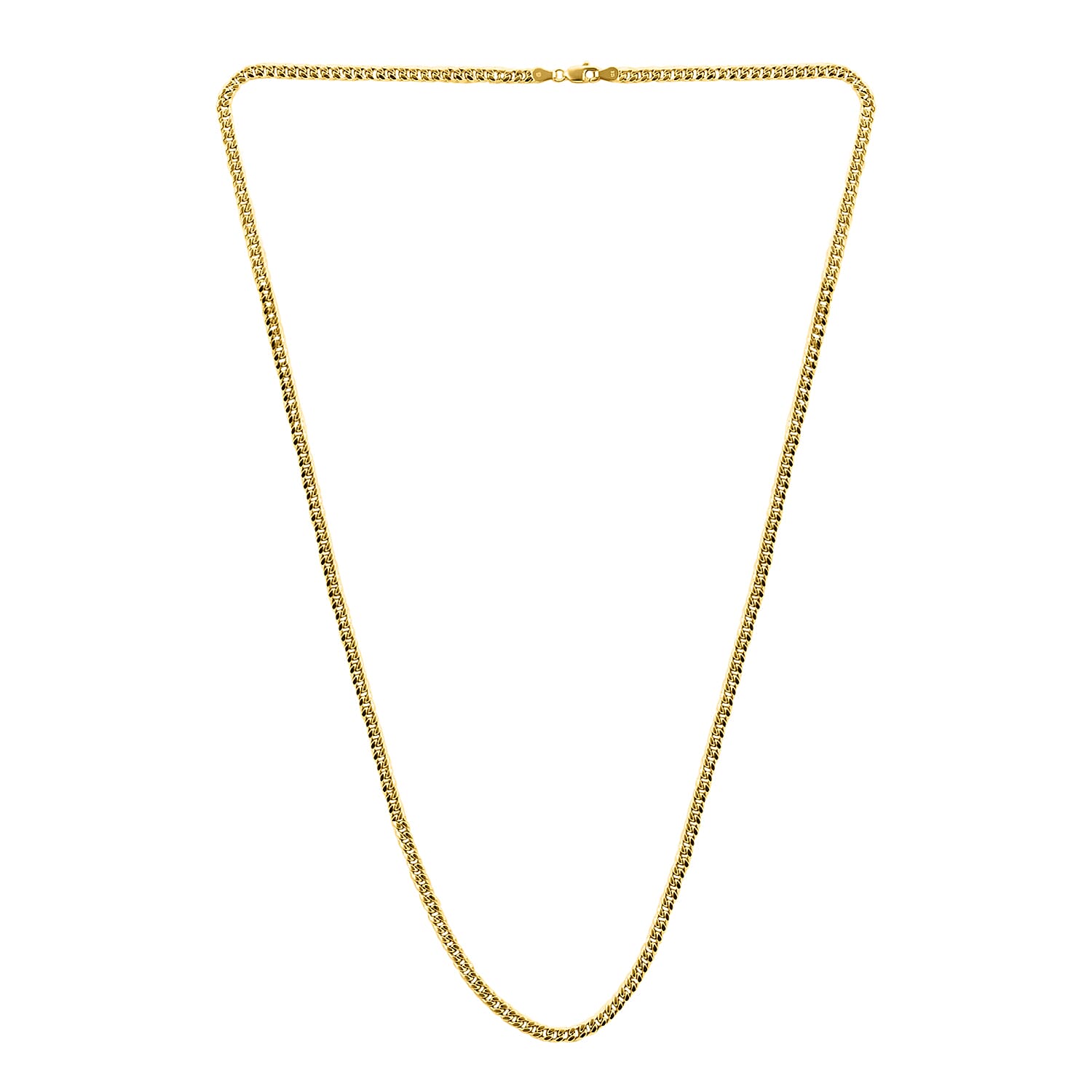 10K Yellow Gold Cuban Chain Necklace, Gold Necklace, Cuban Chain, Gold Chain, Matinee Length Necklace