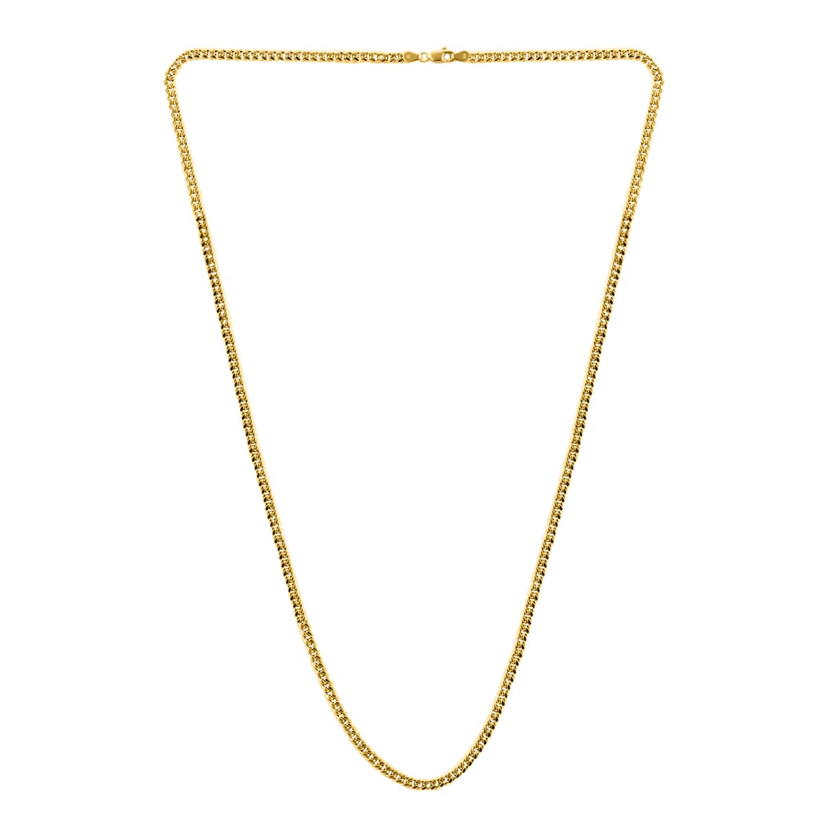 10K Yellow Gold Cuban Chain Necklace, Gold Necklace, Cuban Chain, Gold Chain, Matinee Length Necklace image number 4