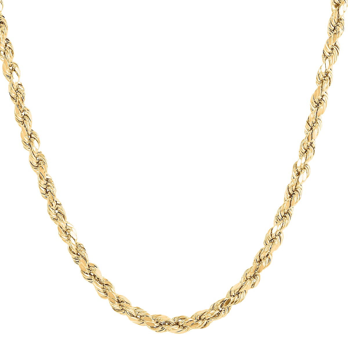 10K Yellow Gold 5mm Rope Necklace 22 Inches 9.8 Grams image number 3