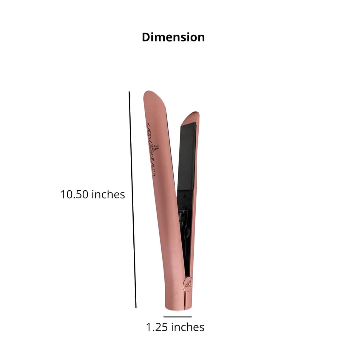 Karma Beauty Supreme Ceramic 2.0 Flat Iron (Rose Gold) and Biotin Hair Serum Bundle , Hair Iron , Best Mini Hair Straightener , Best Flat Iron , Hair Tools image number 4