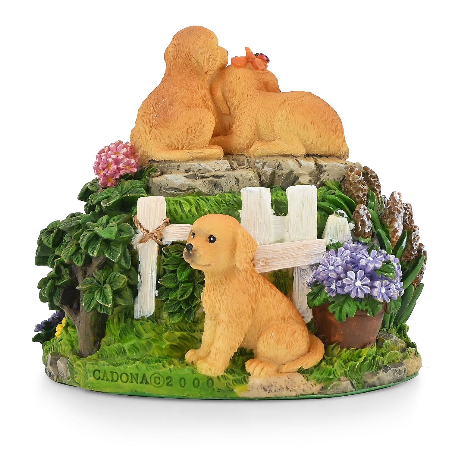 Hand Painted Resin Trinket Boxes - Dog