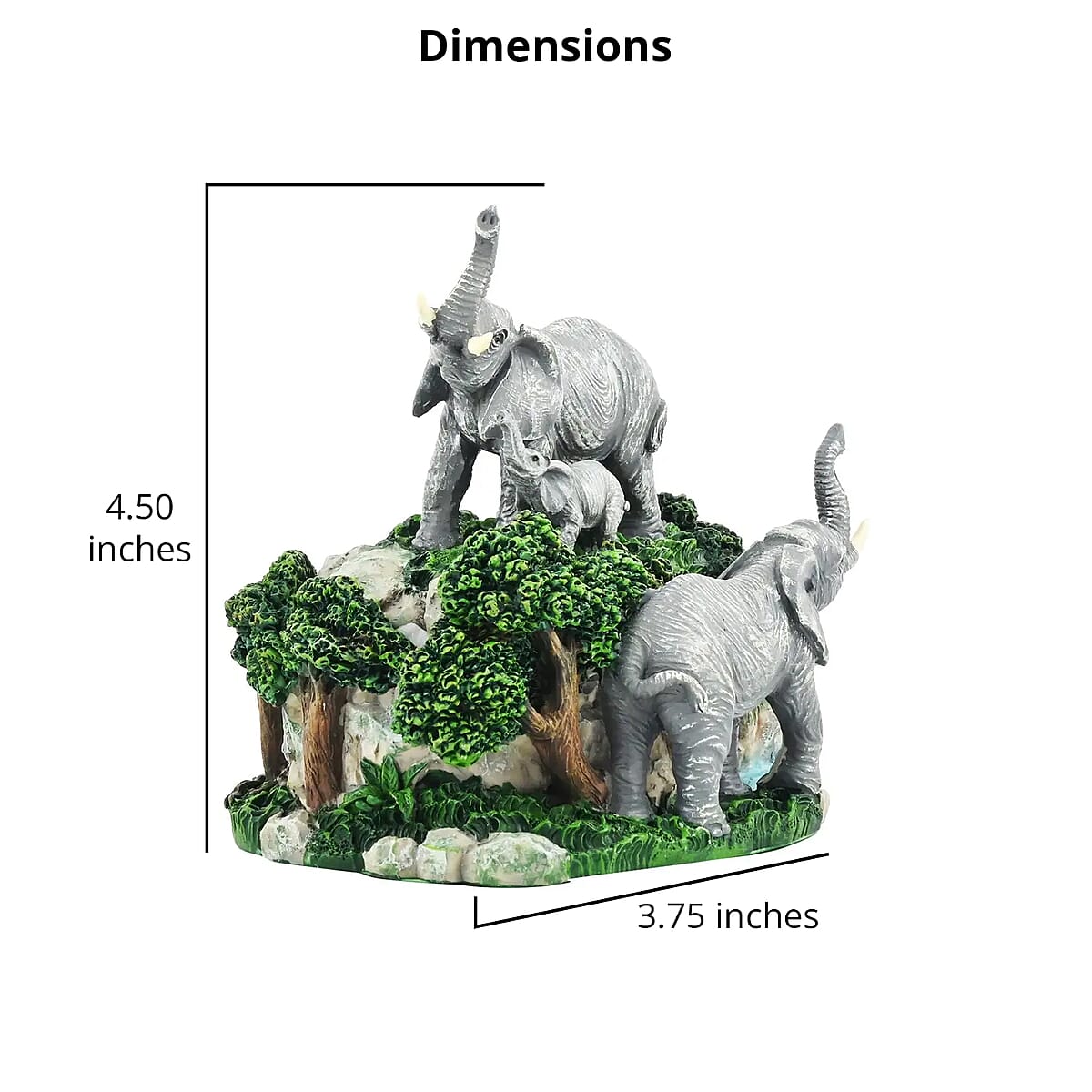 Hand Painted Resin Trinket Boxes - Elephant image number 4