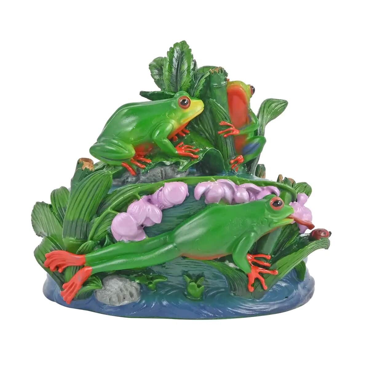 Closeout Hand Painted Resin Trinket Boxes - Tree Frog image number 0