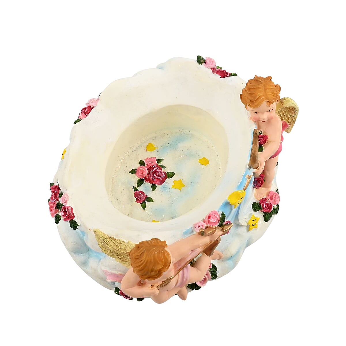 Closeout Hand Painted Resin Trinket Boxes - Cupid image number 5