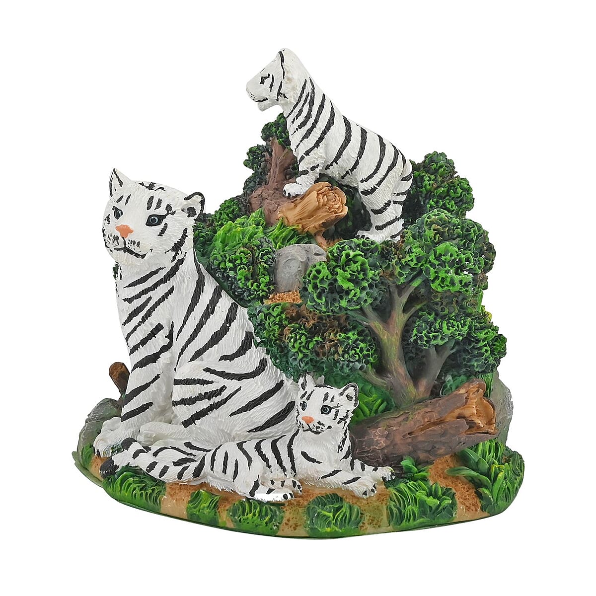 Hand Painted Resin Trinket Boxes - White Tiger image number 3