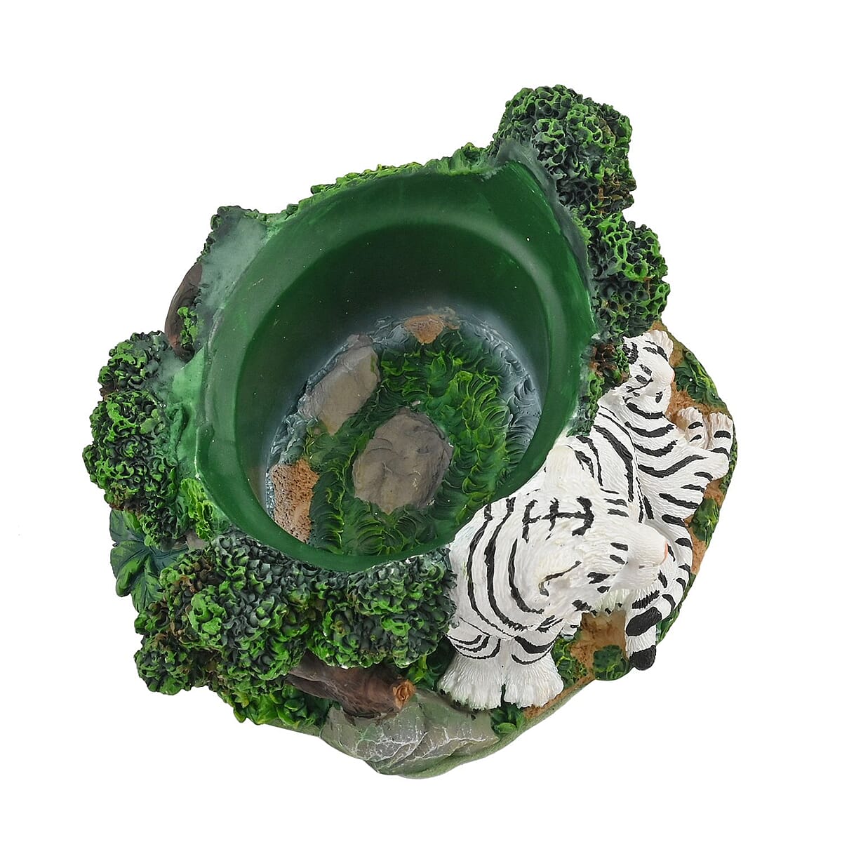 Hand Painted Resin Trinket Boxes - White Tiger image number 5