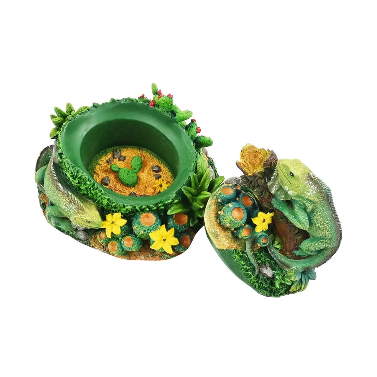 Hand Painted Resin Trinket Boxes - Iguana image number 5