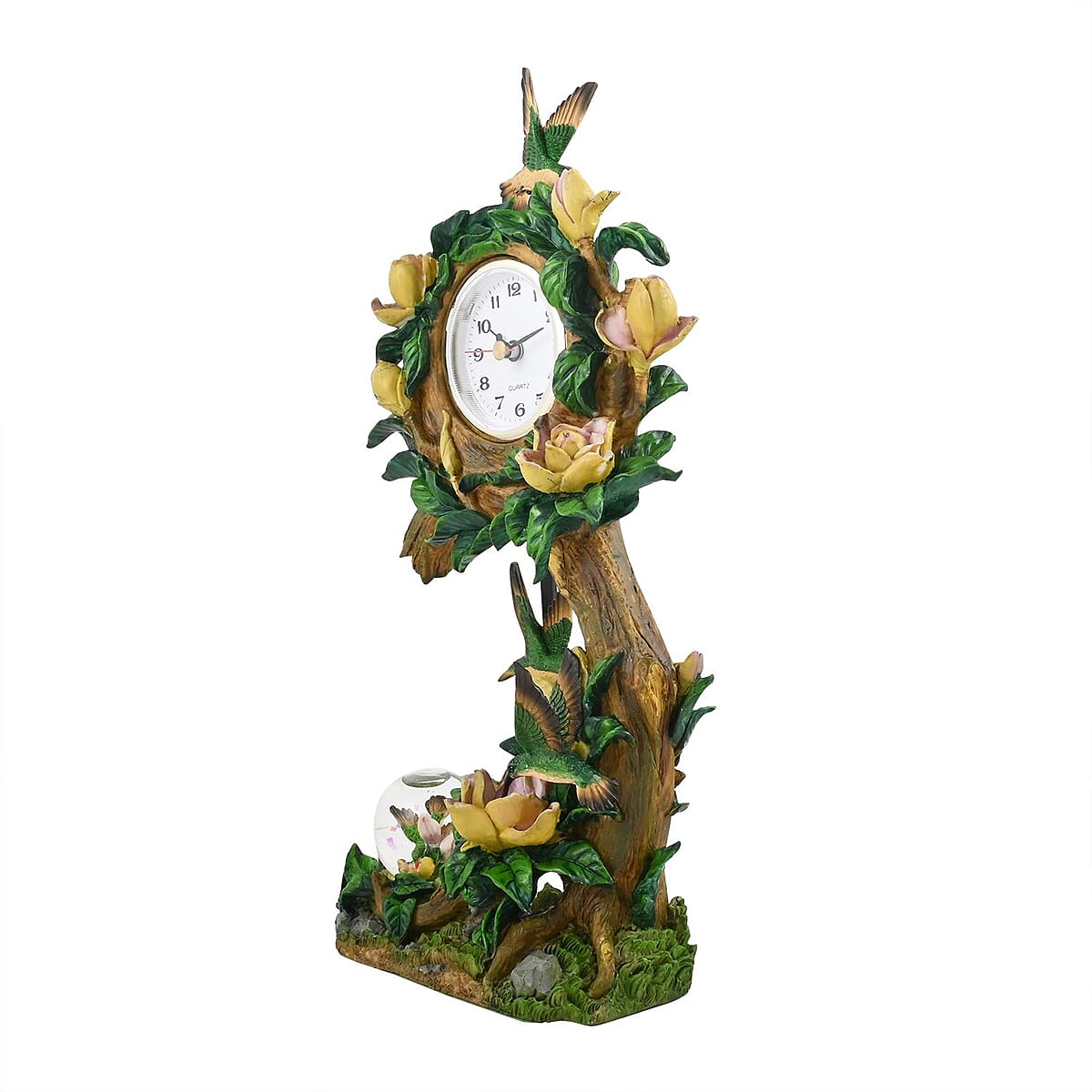 Hand Painted Resin Swing Clock - Hummingbird image number 3