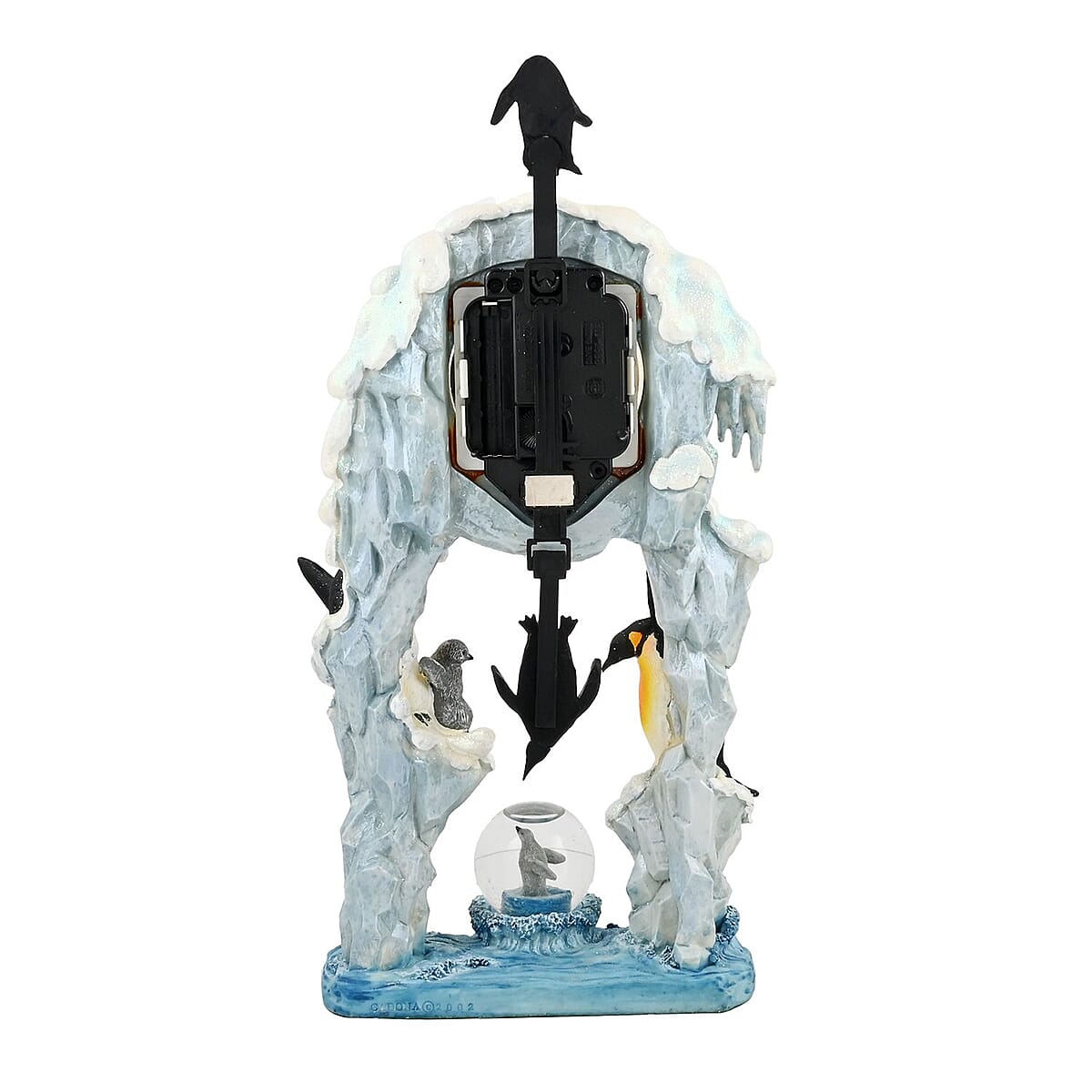 Hand Painted Resin Swing Clock - Penguin image number 2