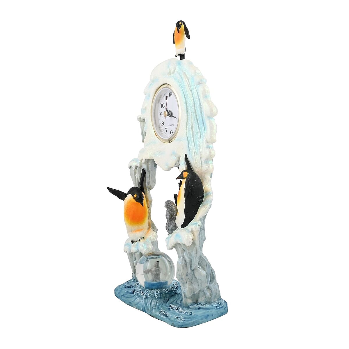 Hand Painted Resin Swing Clock - Penguin image number 3