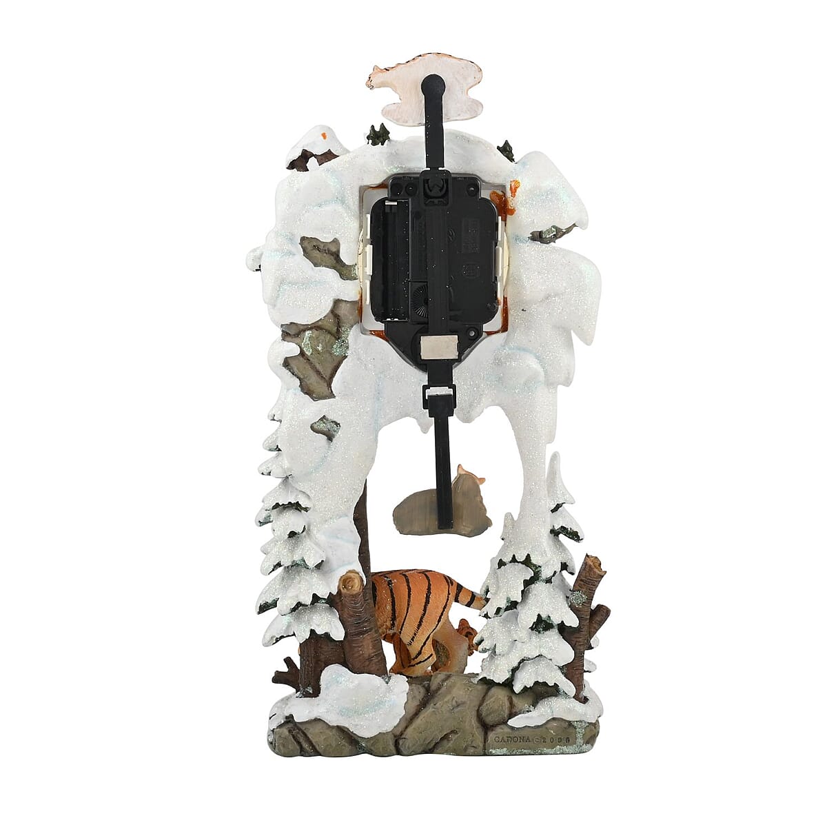 Hand Painted Resin Swing Clock - Tiger image number 2