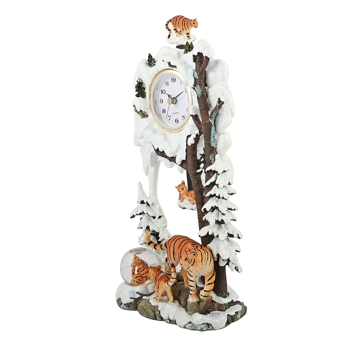 Hand Painted Resin Swing Clock - Tiger image number 3