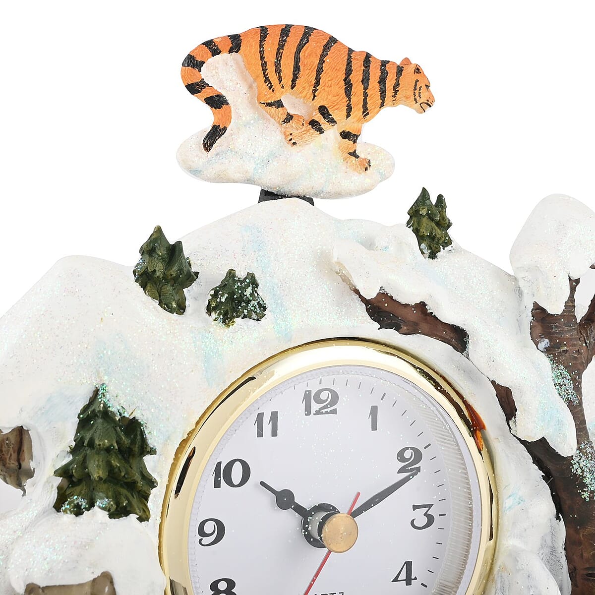 Hand Painted Resin Swing Clock - Tiger image number 5