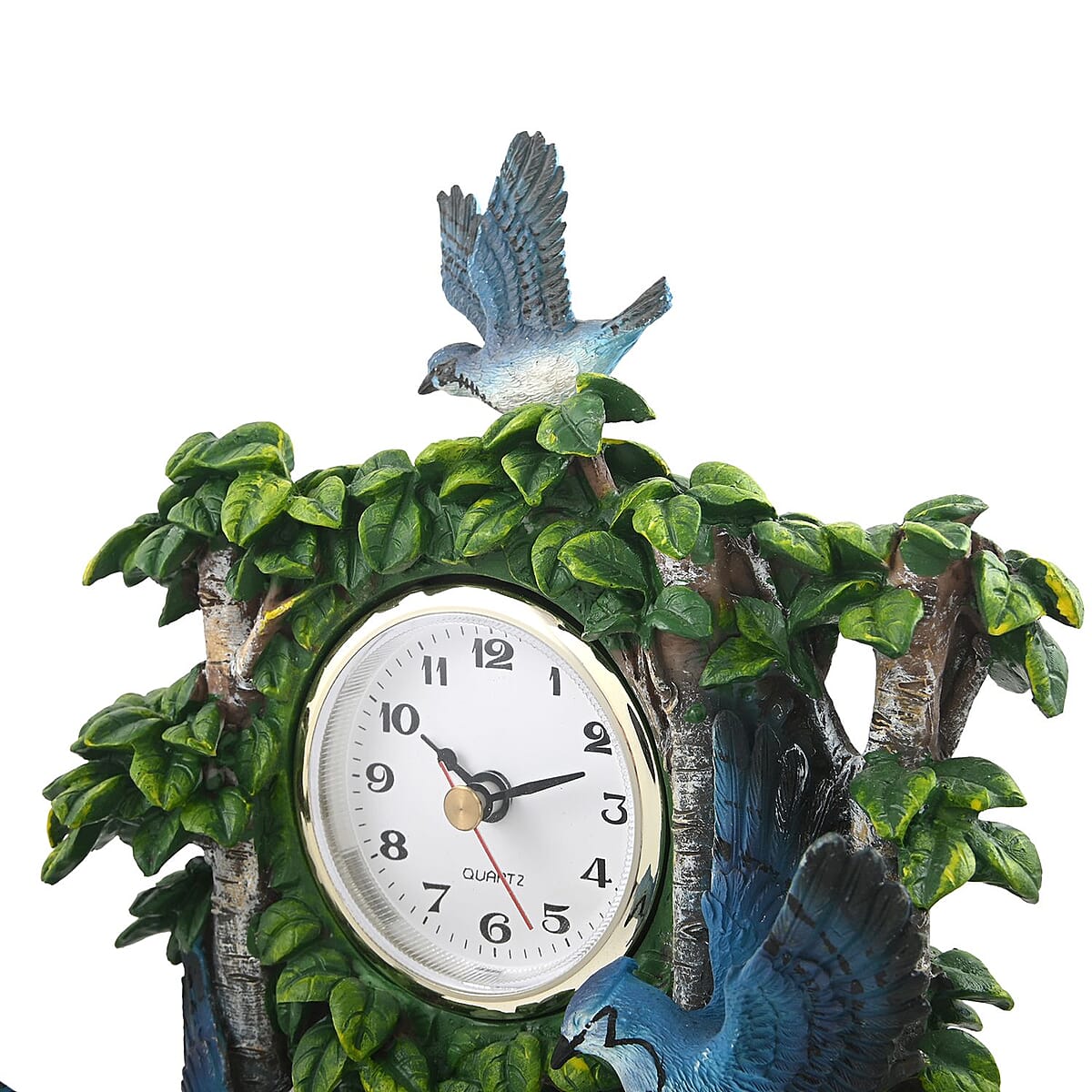 Hand Painted Resin Swing Clock - Blue Bird image number 4