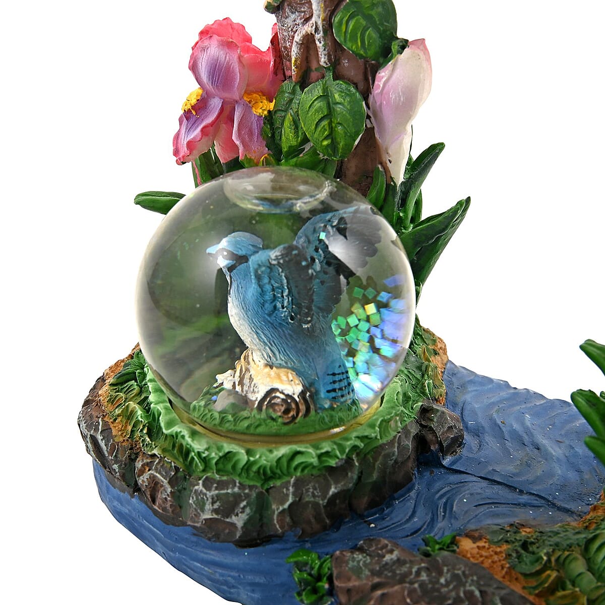 Hand Painted Resin Swing Clock - Blue Bird image number 5