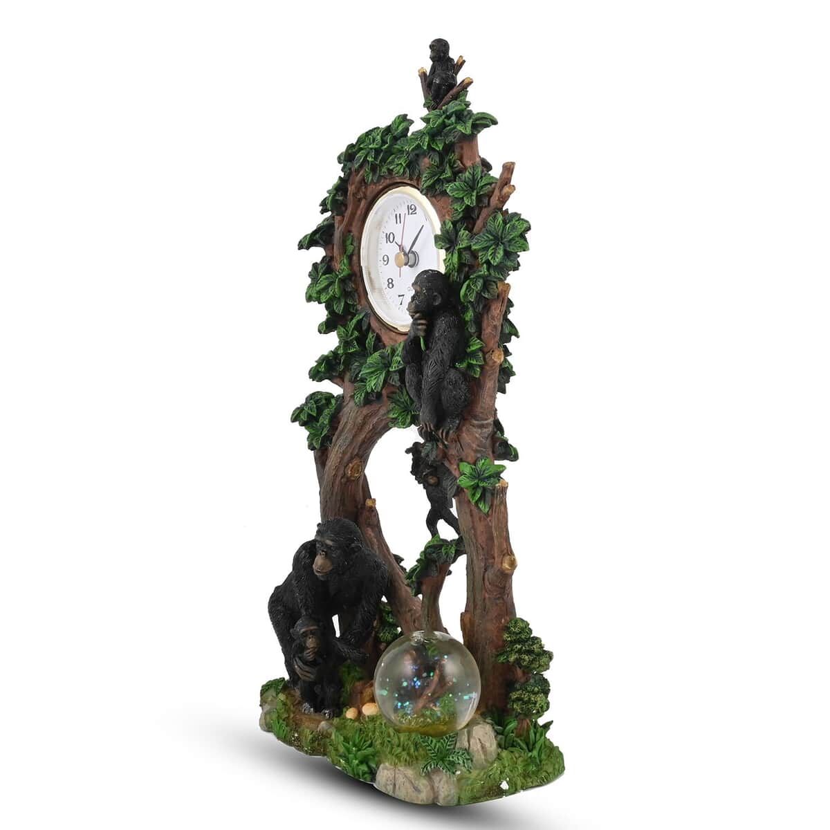 Hand Painted Resin Swing Clock - Chimpanzee image number 3