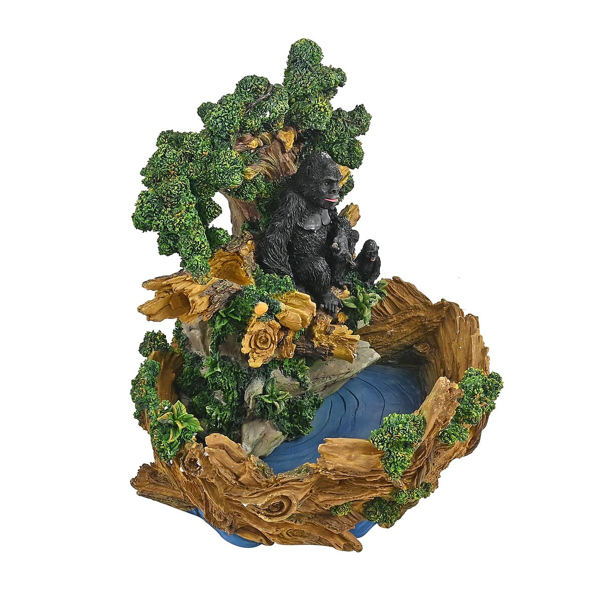 Hand Painted Resin Water Fountain - Gorilla image number 3