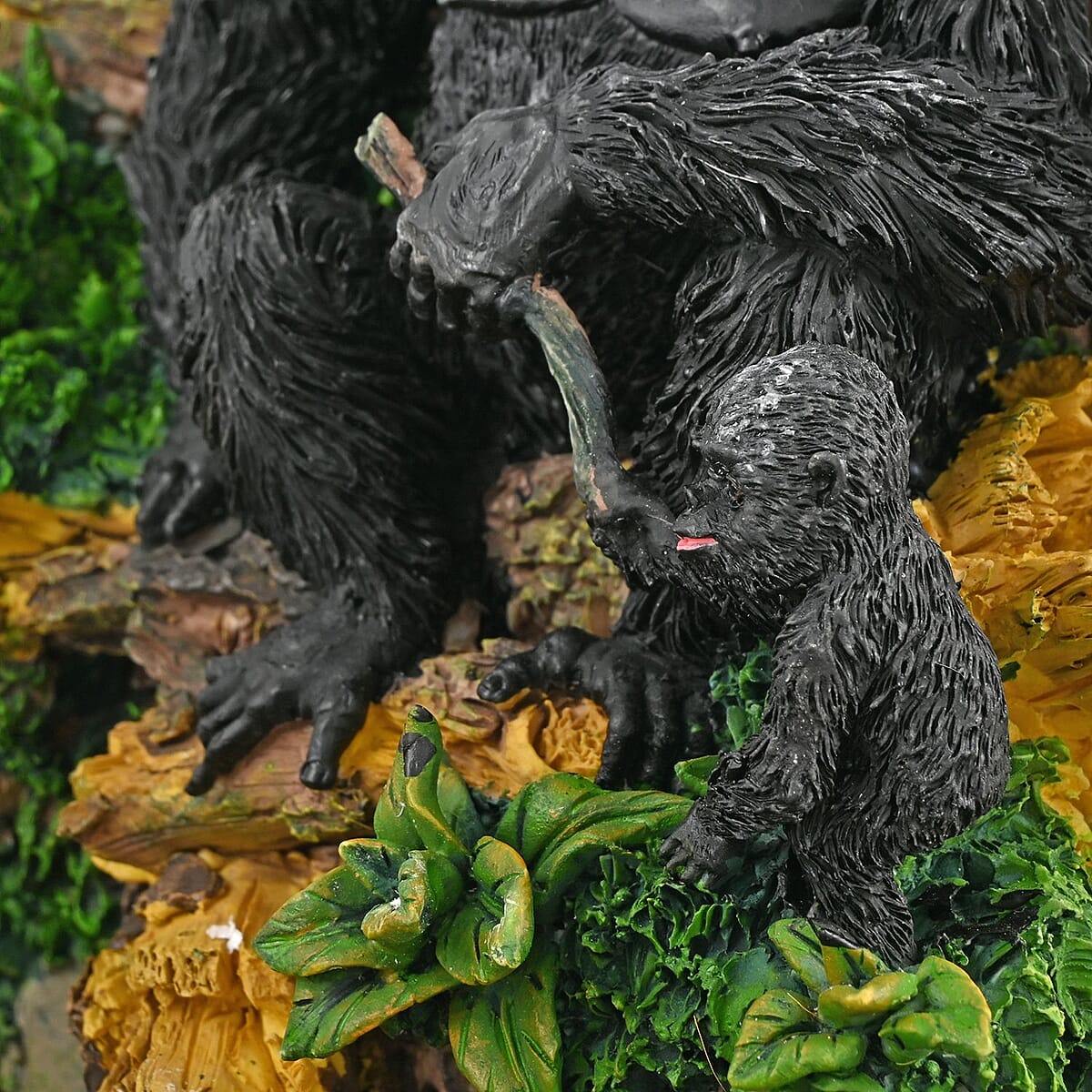 Hand Painted Resin Water Fountain - Gorilla image number 4