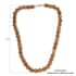 Peanut Wood Jasper 10mm Beaded Necklace 18 Inches in Rhodium Over Sterling Silver 346.40 ctw image number 5