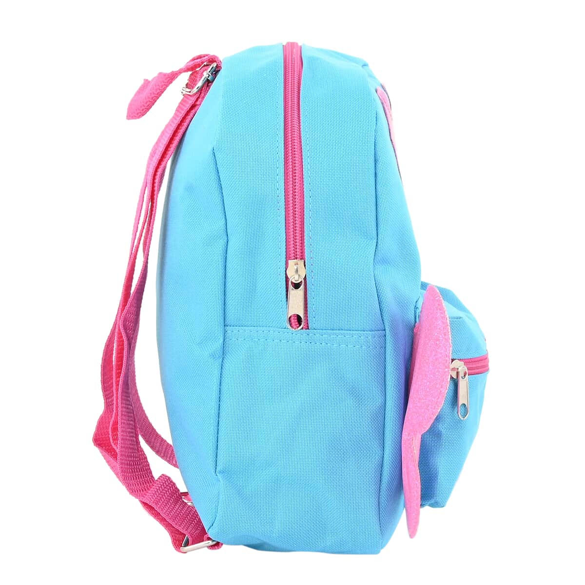 Pink, Blue Wings and Heart Mini Backpack image number 2