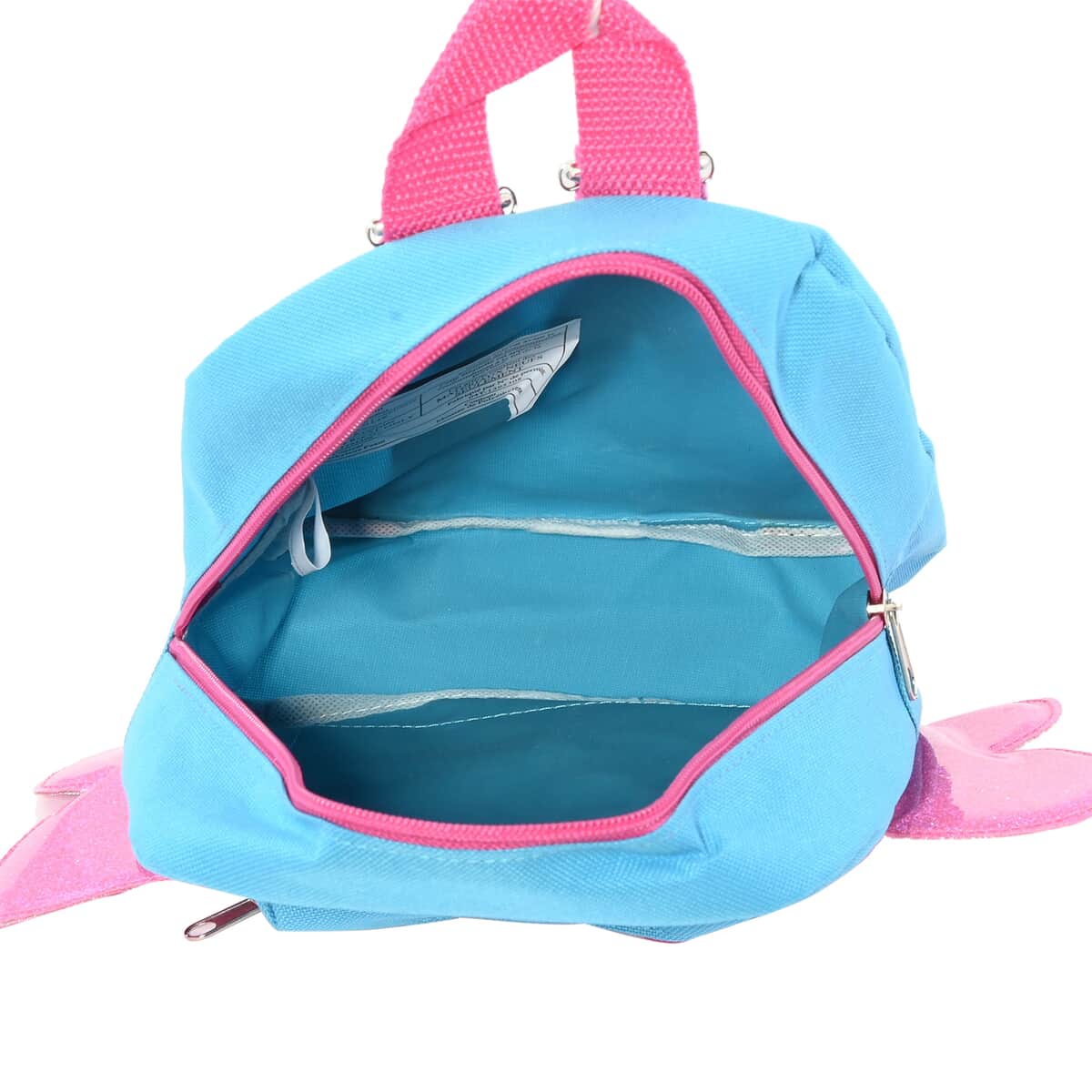 Pink, Blue Wings and Heart Mini Backpack image number 5