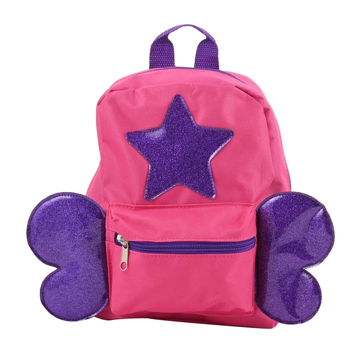 Pink, Purple Wings and Star Mini Backpack image number 0
