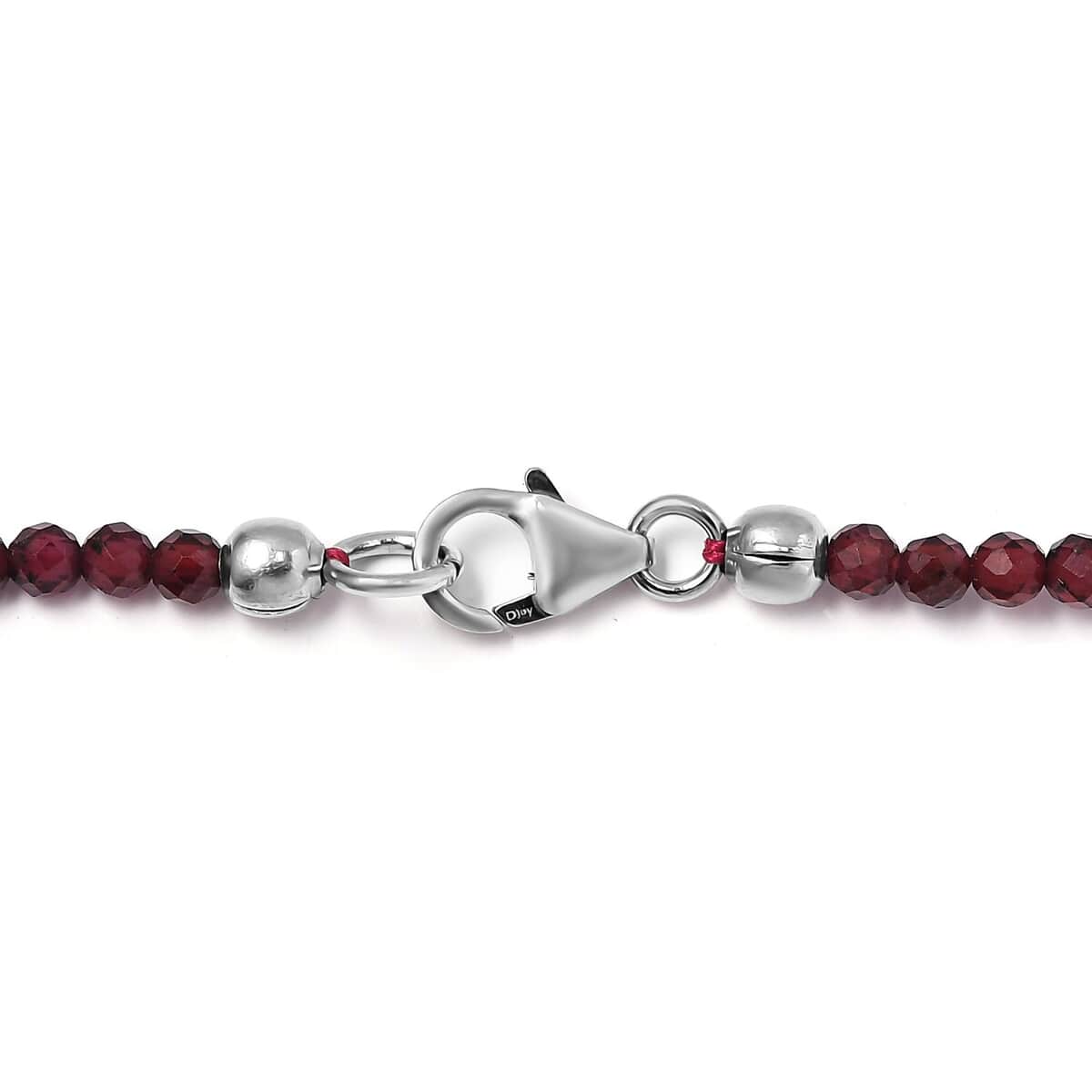 Orissa Rhodolite Garnet Beaded Necklace 18 Inches in Platinum Over Sterling Silver 34.00 ctw image number 4