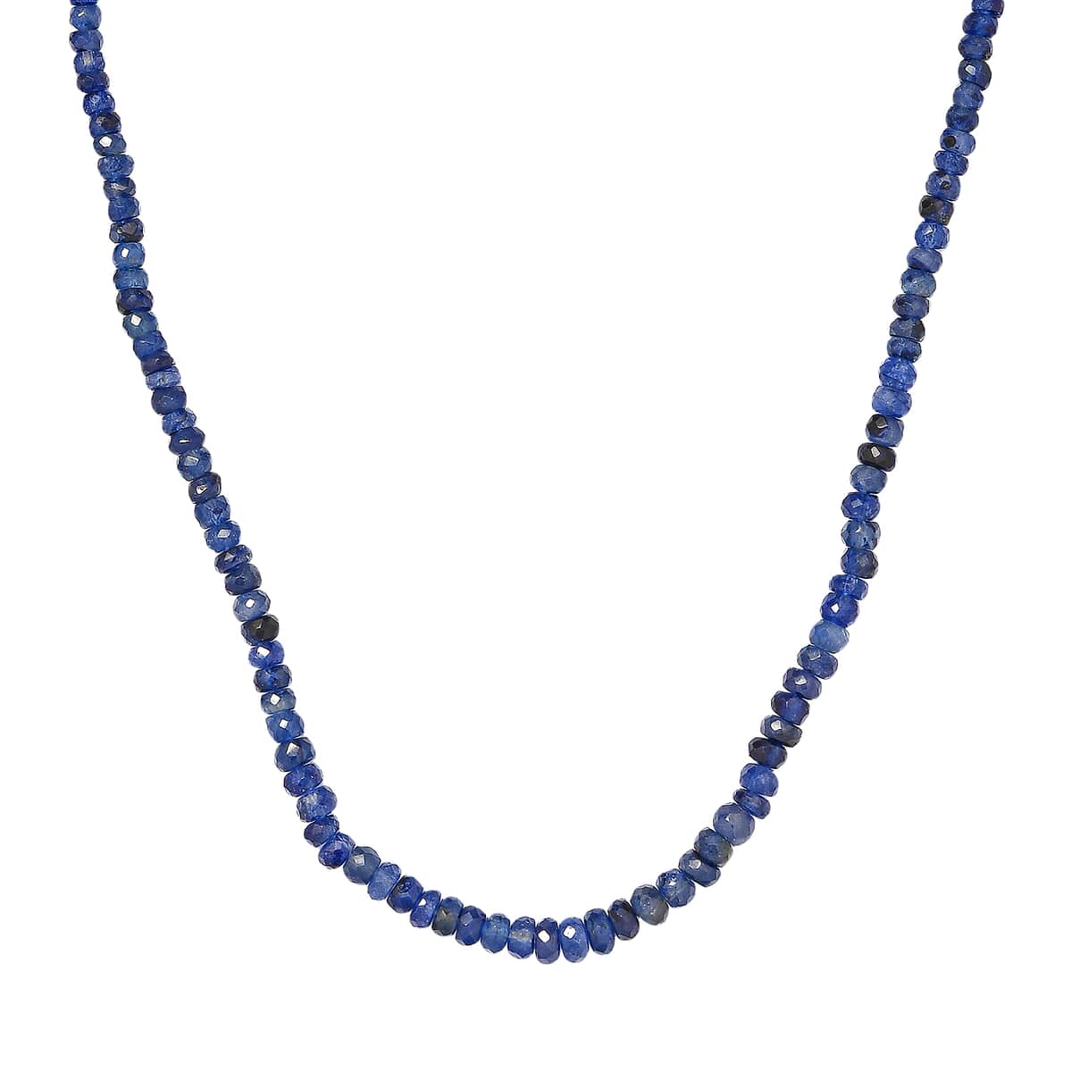 Masoala Sapphire (FF) Beaded Necklace 20 Inches in Platinum Over Sterling Silver 92.75 ctw image number 0