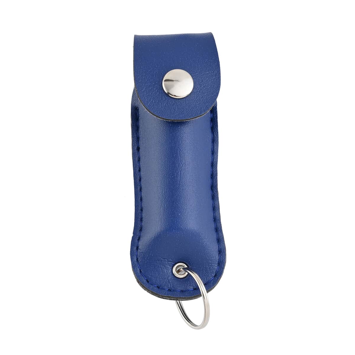 Pepper Spray with Leather Holder and Key Ring 0.50 oz -Blue image number 5