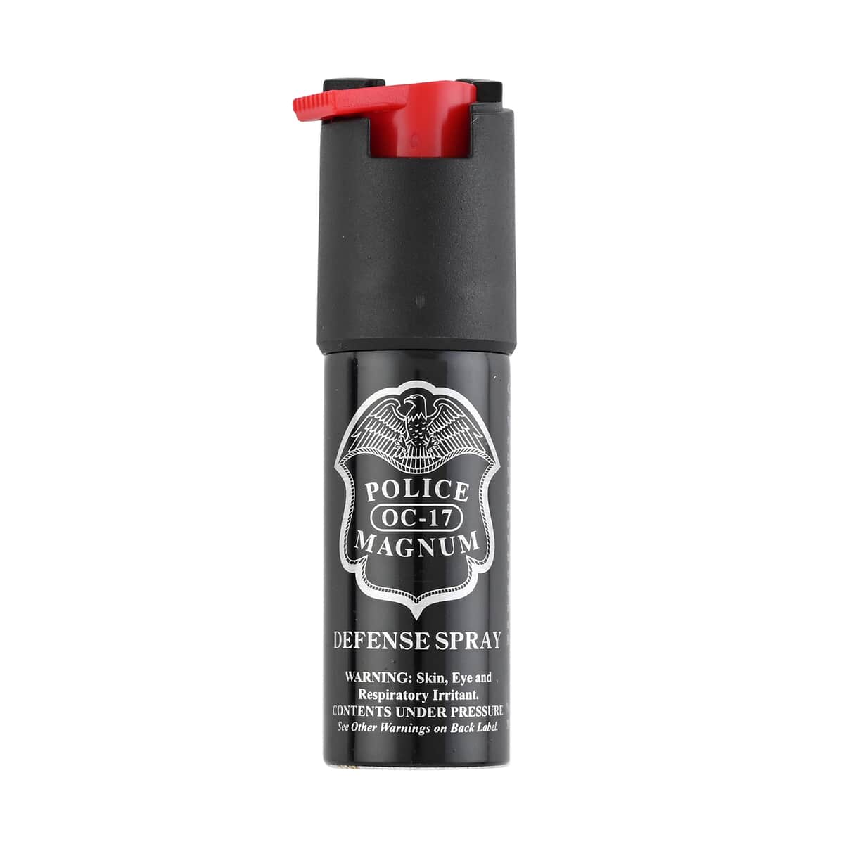 Police Magnum Pepper Spray with Leather Holder and Key Ring 0.50 oz -Blue image number 6