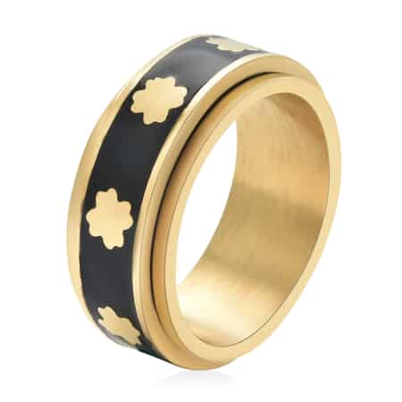 Four Leaf Clover gold plated bracelet with white inlaid