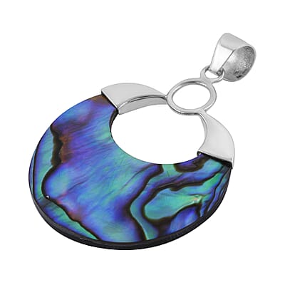 Abalone Shell Pendant in Sterling Silver