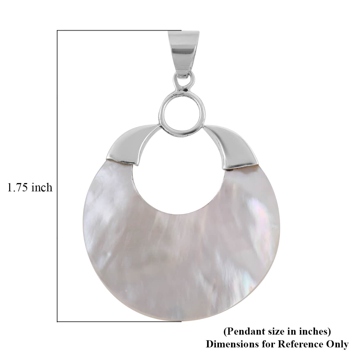 Mother Of Pearl Pendant in Sterling Silver image number 4