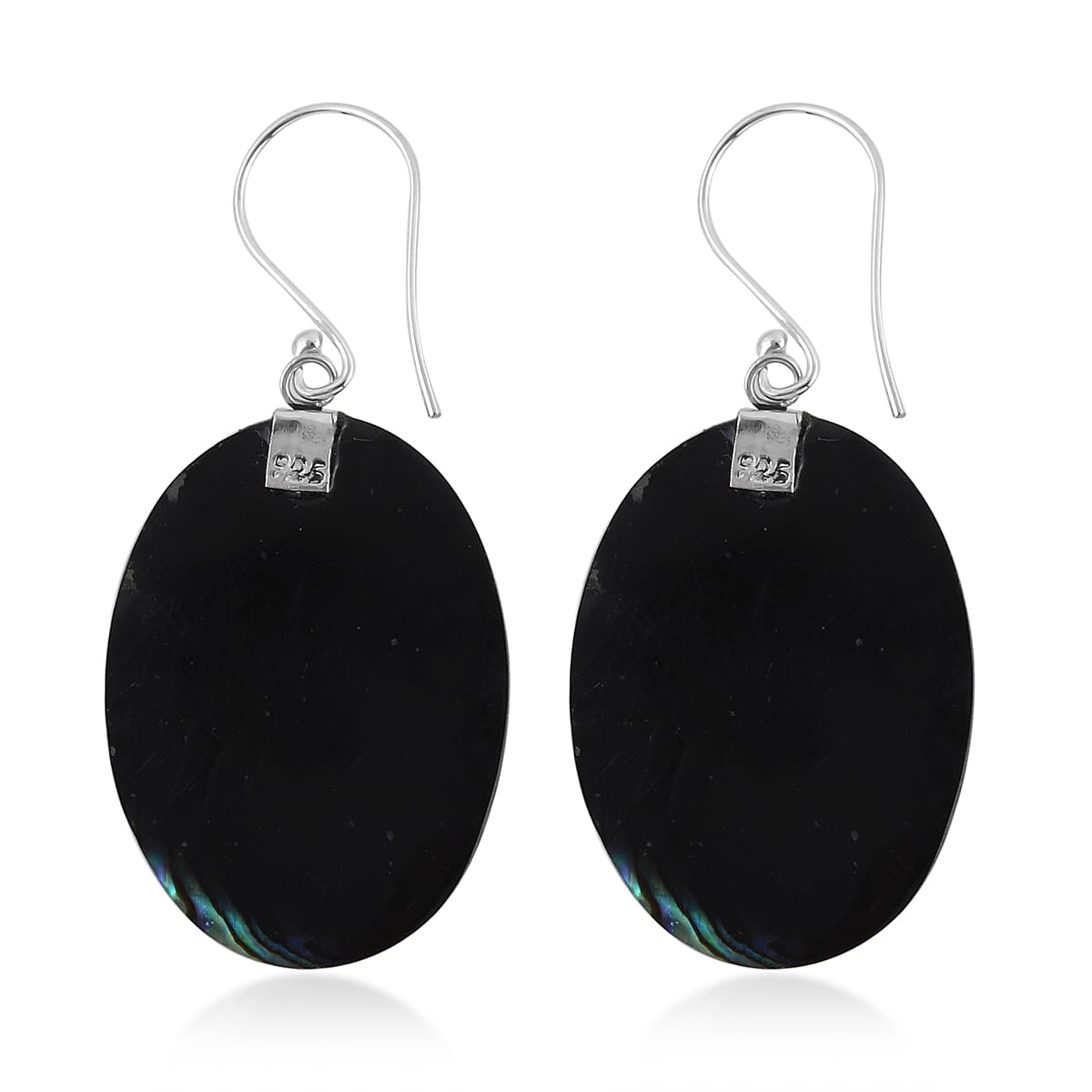 Abalone Shell Earrings in Sterling Silver