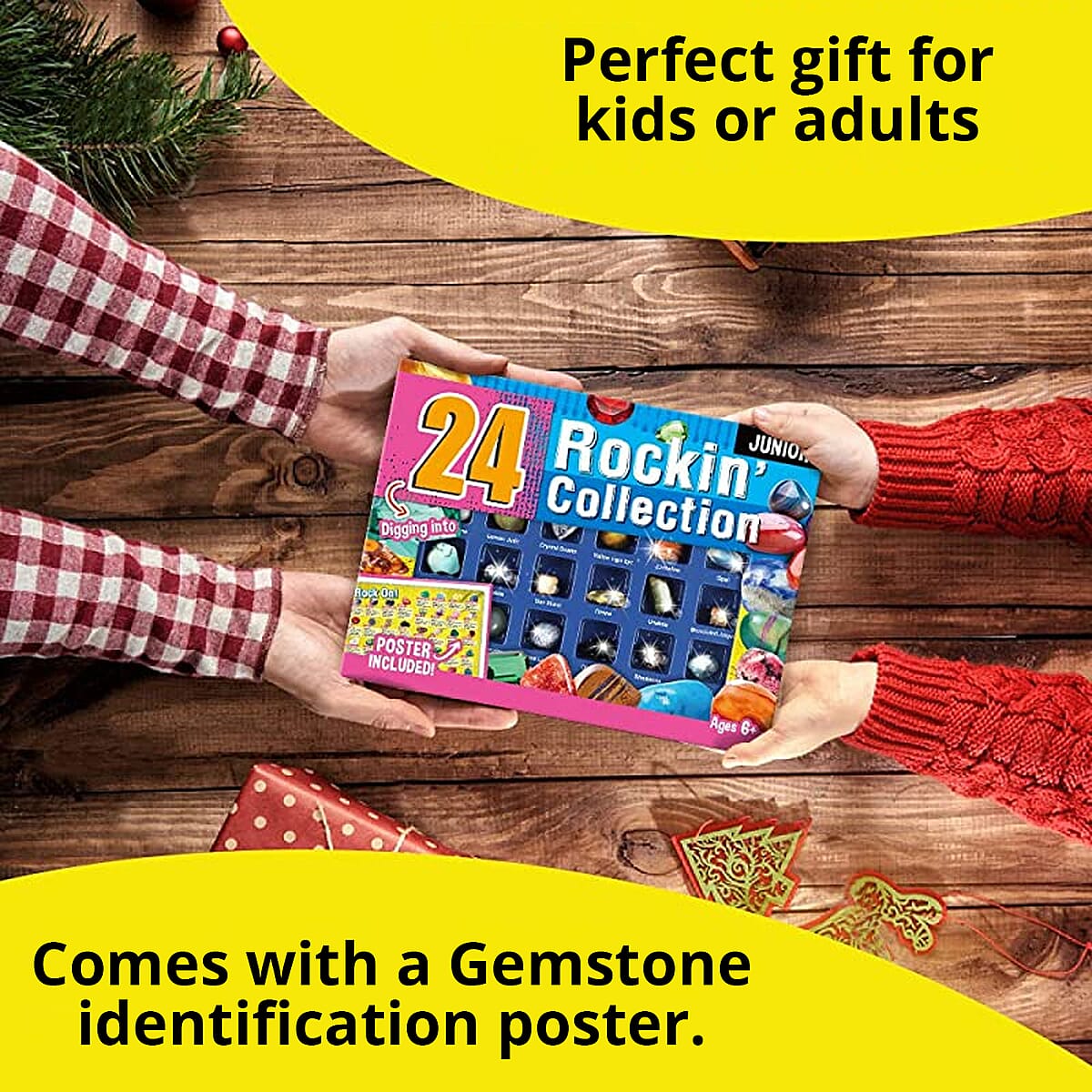 Gift Box for Kids Rock Collection 24pcs of Gemstones image number 3