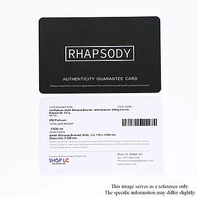 Rhapsody 950 Platinum AAAA Ethiopian Emerald and E-F VS Diamond Halo Ring (Size 10.0) 4 Grams 0.90 ctw