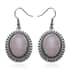 Galilea Rose Quartz Dangle Earrings in Silvertone & Stainless Steel 20.00 ctw image number 0