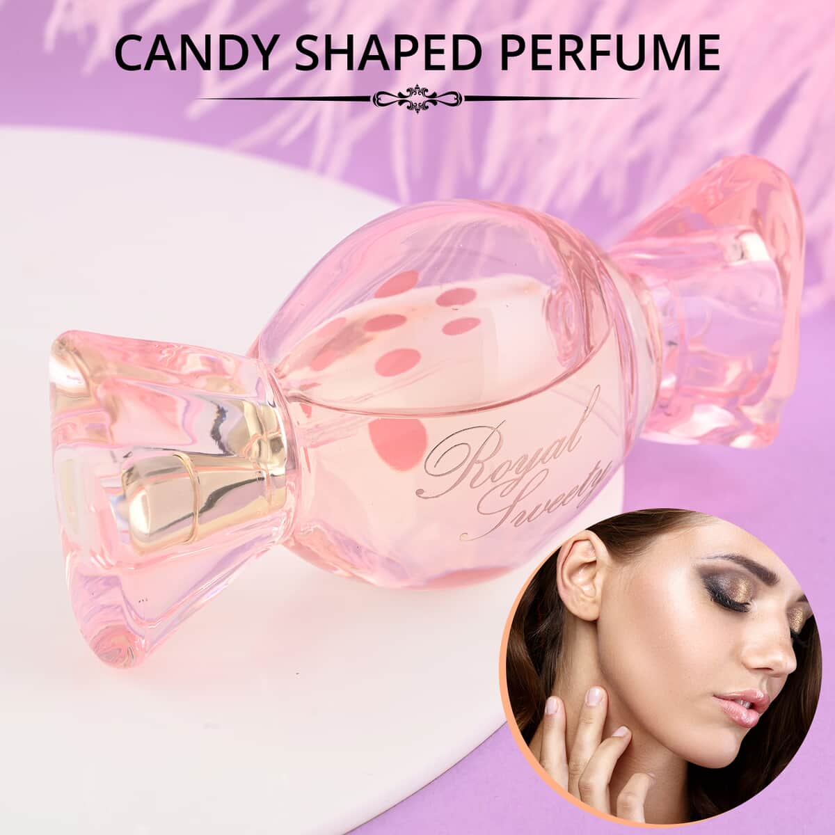 Royal Sweety Pink Candy Shaped Cotton Candy Perfume 1 oz image number 1