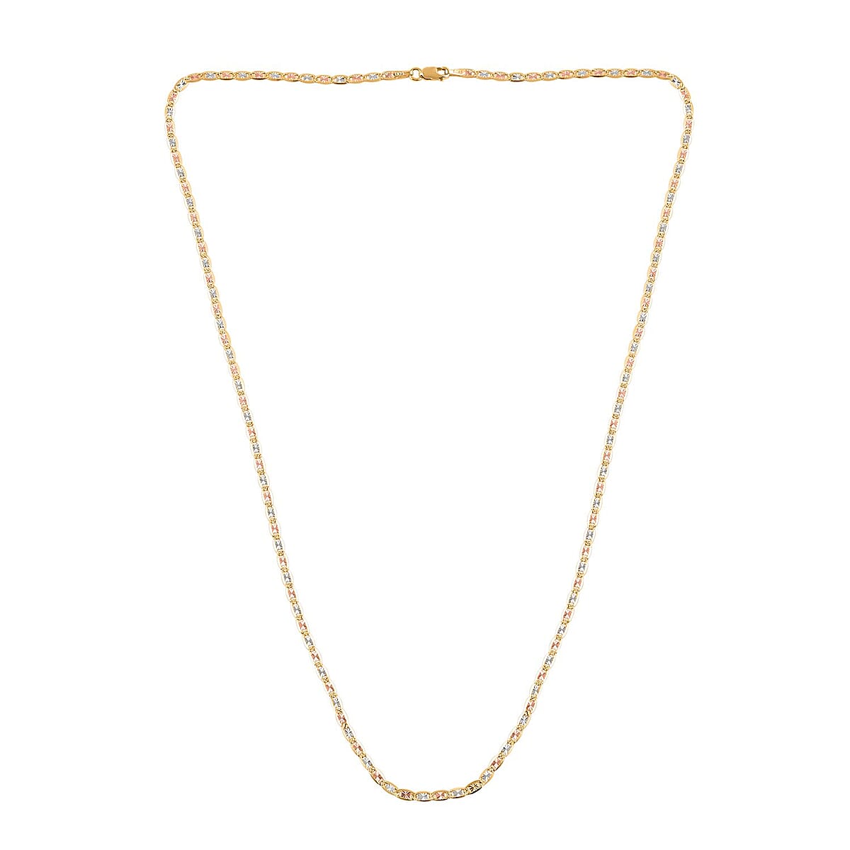 14K Yellow Gold 2.75mm Valentino Star Diamond-Cut Necklace 22 Inches 5.20 Grams image number 4