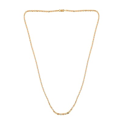 14K Yellow Gold 2.75mm Valentino Star Diamond-Cut Necklace 22 Inches 5.20 Grams