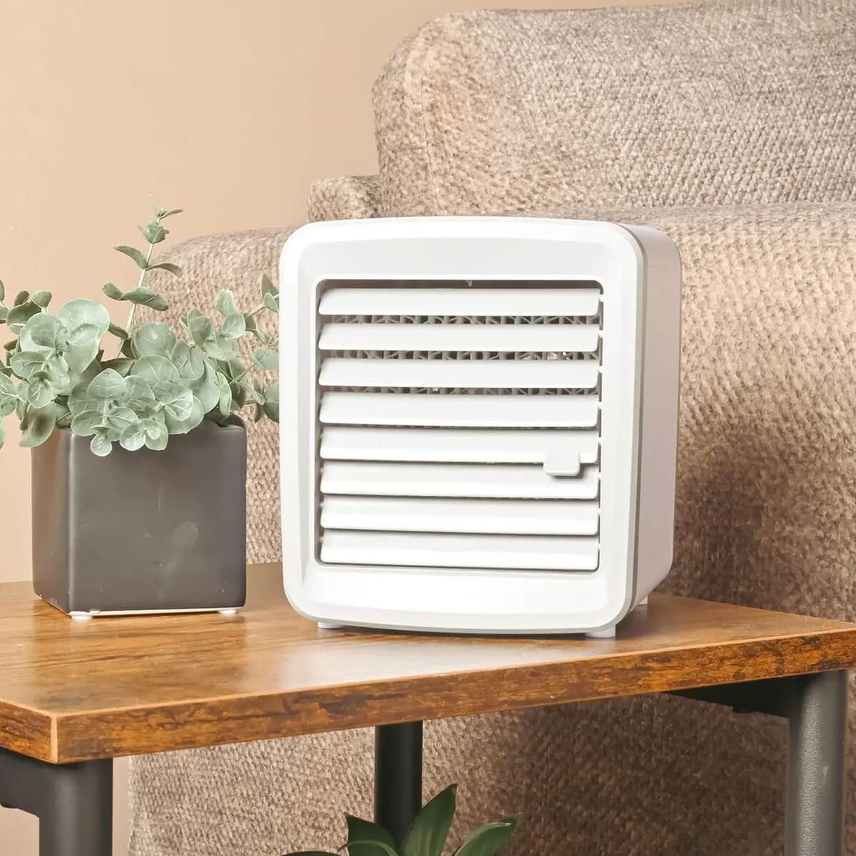 White Eco-Friendly Portable Air Cooler , Mini AC Air Cooler , Air Conditioning Fan image number 1