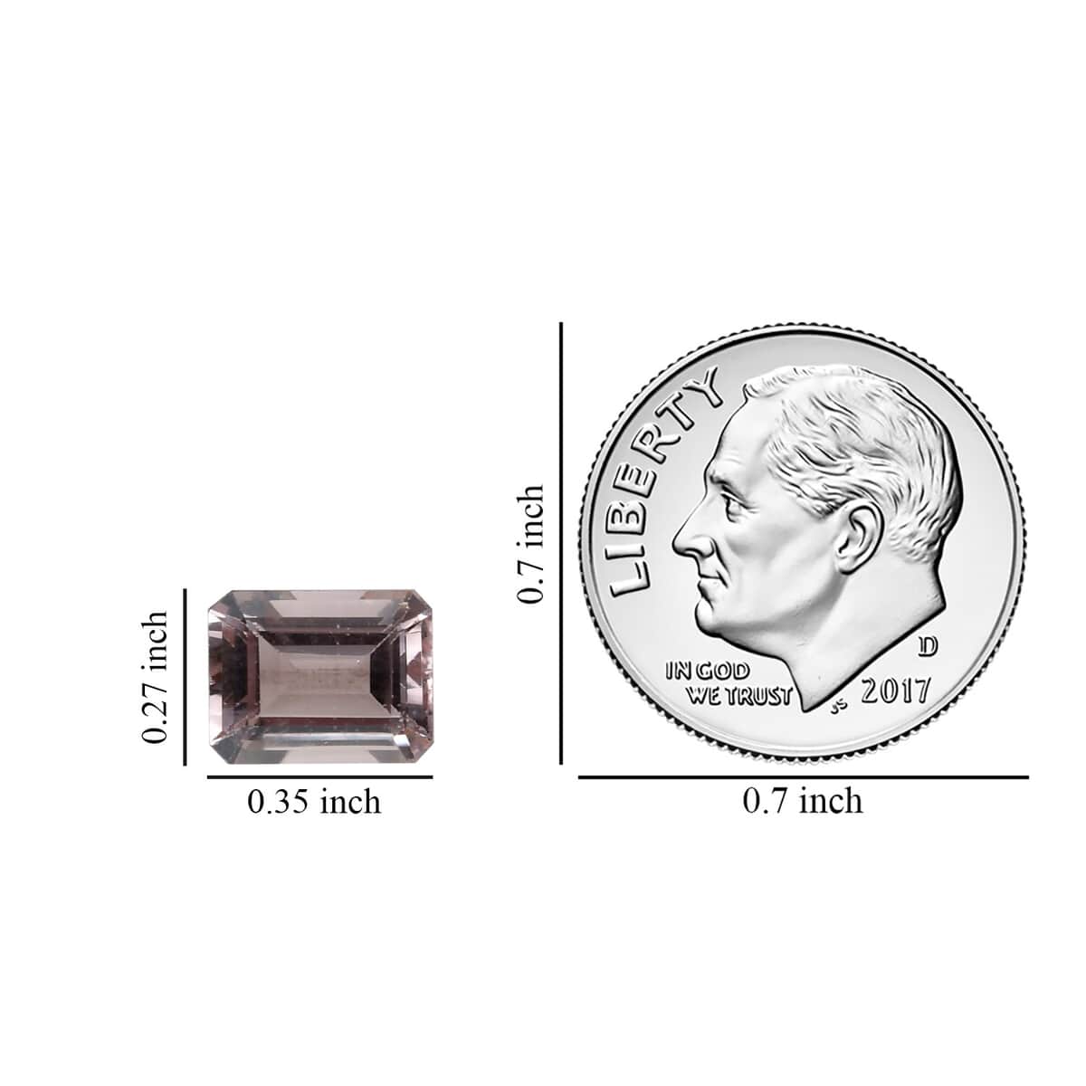 AAAA Pink Morganite (Oct 9x7 mm) 2.00 ctw image number 1