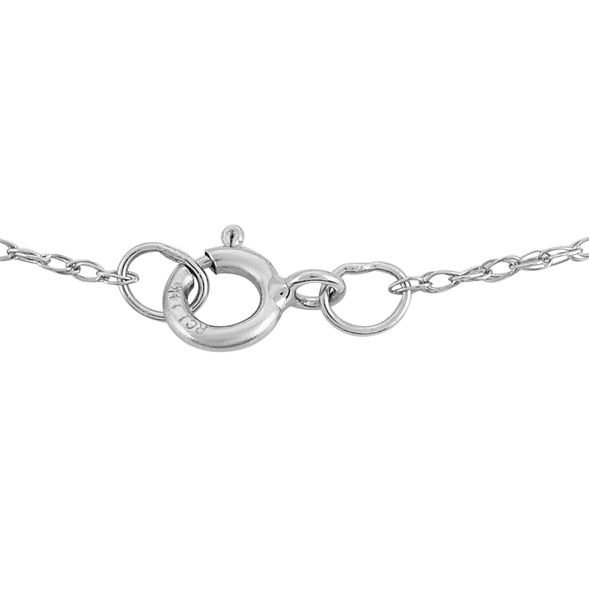 14K White Gold 0.5mm Chain 16 Inches image number 1