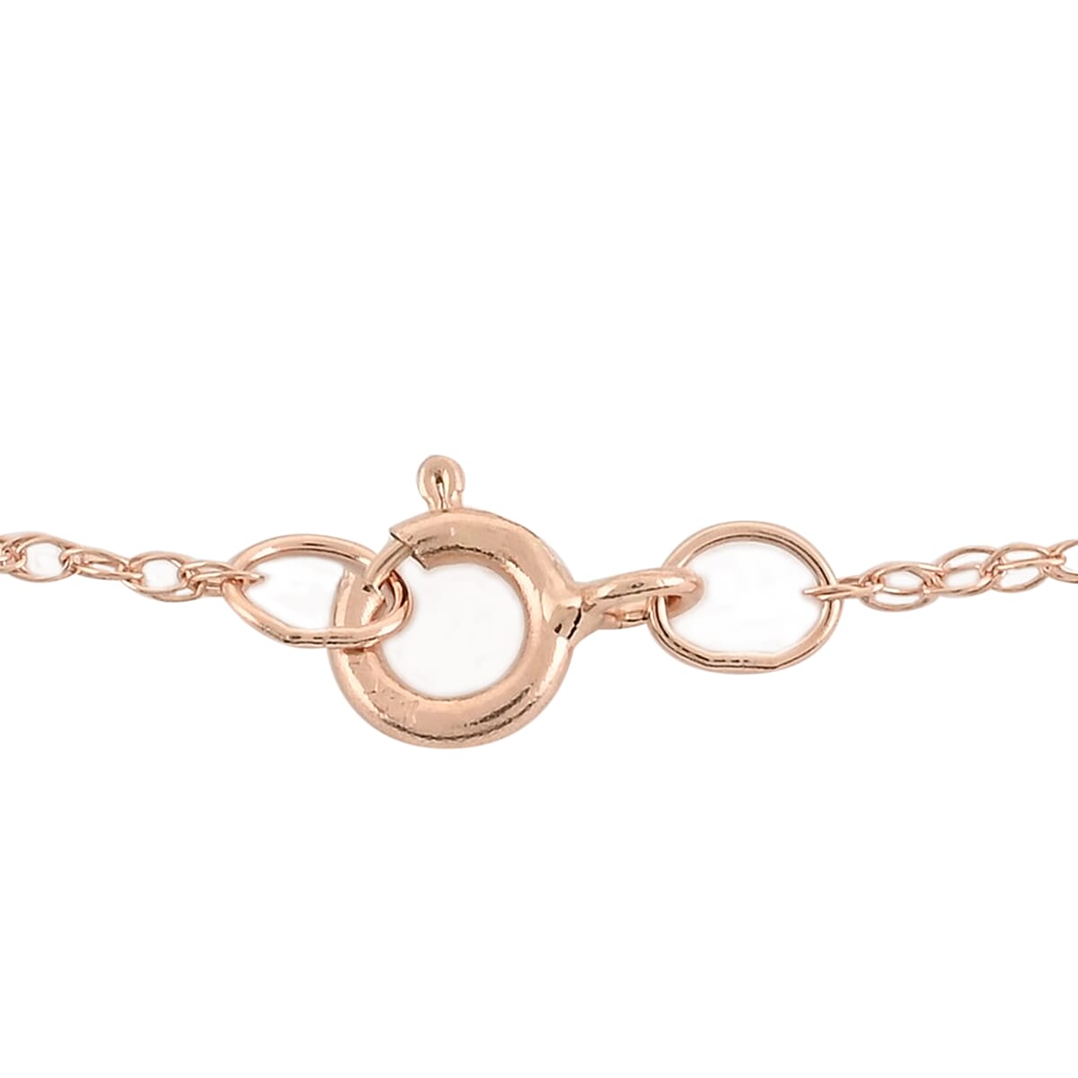 14K Rose Gold Rope Chain 18 Inches 0.50mm image number 1