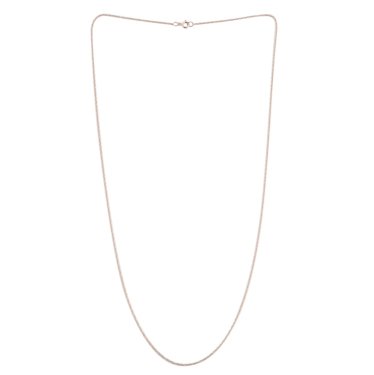 VEGAS CLOSEOUT DEAL 10K Rose Gold Rope Chain 18 Inches 0.50mm image number 2