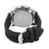 Strada Japanese Movement Rotating Bezel Watch with Black Silicone Strap (45mm) image number 5