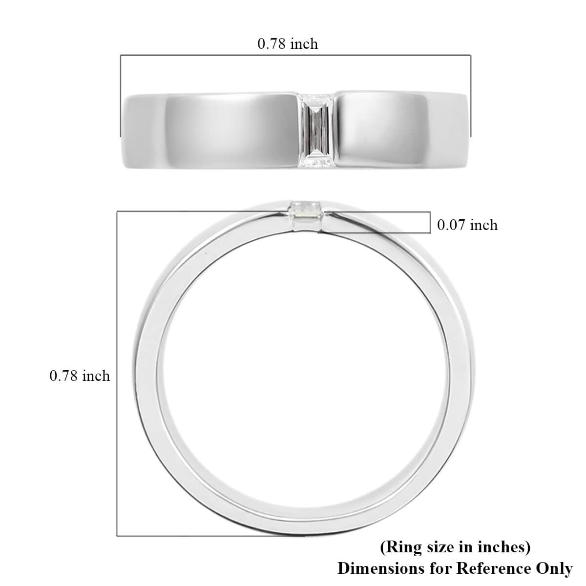 RHAPSODY 950 Platinum E-F VS Diamond Band Ring (Size 6.0) 8 Grams 0.10 ctw image number 4