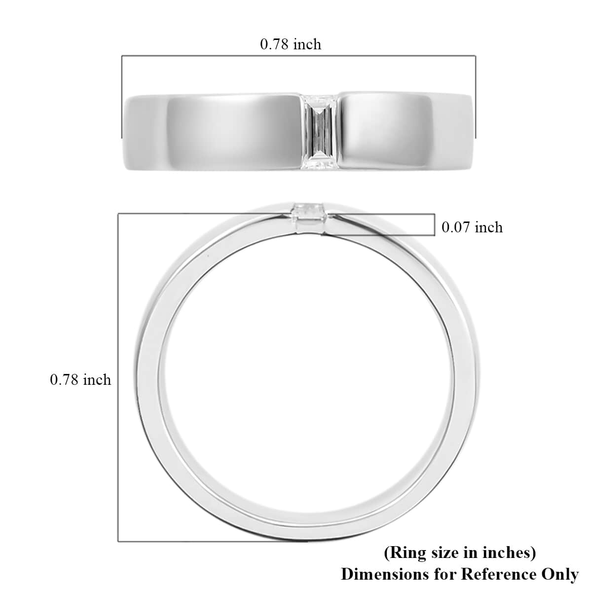 RHAPSODY 950 Platinum E-F VS Diamond Band Ring (Size 7.0) 8 Grams 0.10 ctw image number 4